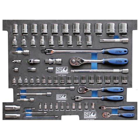 SP - EVA TOOLKIT 70PC METRIC SOCKET & ACCESSORIES 